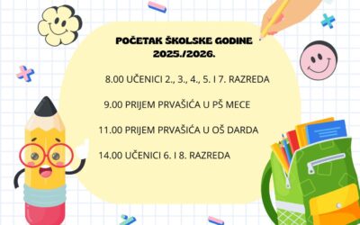 POČETAK ŠKOLSKE GODINE 2025./2026.