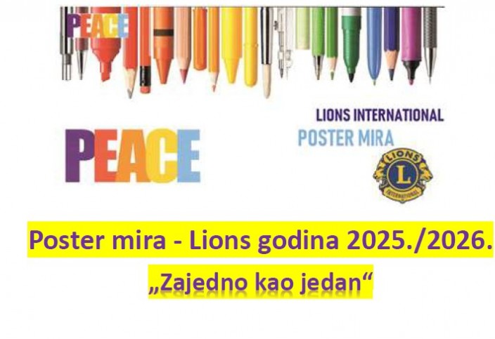 SUDJELOVALI SMO U NATJEČAJU ZA POSTER MIRA LIONS KLUBA
